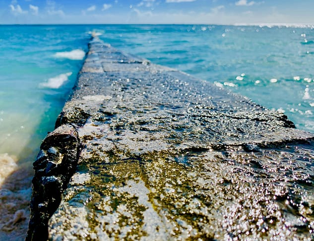 pexels-photo-1684986-1684986 A detailed view of an eroded seawall stretching into the ocean under the bright sun in Honolulu.